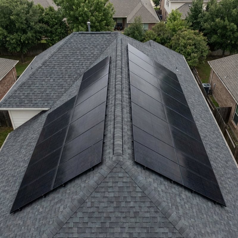 Suburban rooftop solar installation in Florida by Allstate Solar